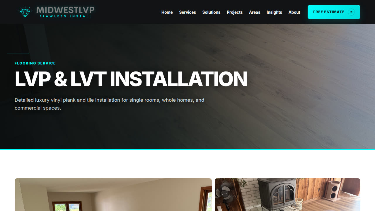 Midwest LVP LVP and LVT installation service page